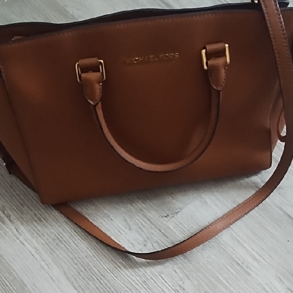 Michael Kors Tan Leather Satchel - Picture 1 of 11